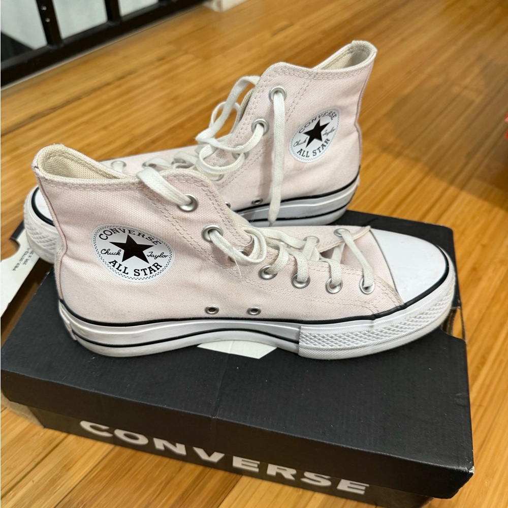 Converse Light Pink All Star High-Tops